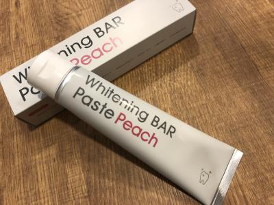 ホワイトニング歯磨き粉’WhiteningBAR Paste Peach’  （商品名：WBトゥースペースト）販売開始