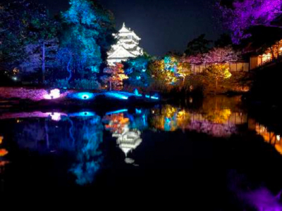 夜景評論家・丸々もとおプロデュース「小倉城庭園ライトアップ」リニューアル！日本式庭園では日本初となる常設型の光と音のショーも登場！北九州の夜景はアツイ！